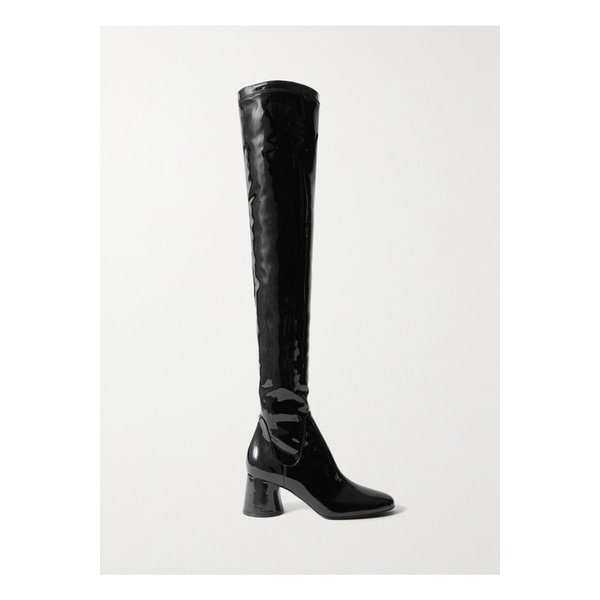 케이트 Wythe Patent-leather Over-the-knee Boots 블랙 43769801097771595