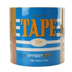 OPP테이프 갈색 2개입