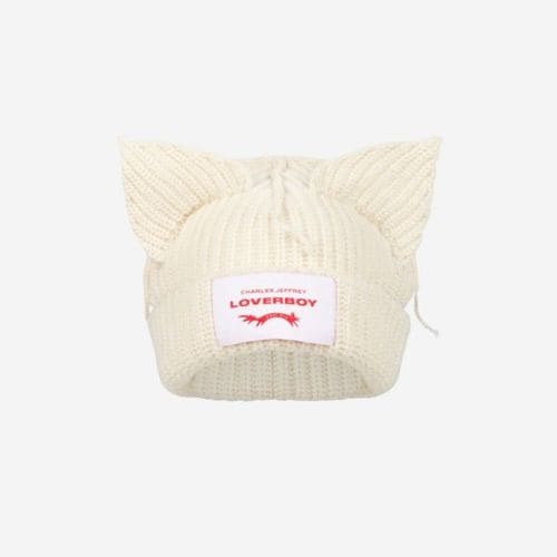 찰스 제프리 러버보이 청키 이어 비니 에크루 Charles Jeffrey Loverboy Chunky Ears Beanie Ecr