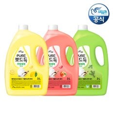 피죤 퓨어 대용량 주방세제 뽀드득 3L 용기 x 1개