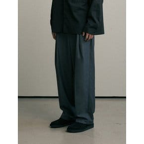 CTO deep tuck pants (charcoal)