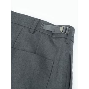 CTO deep tuck pants (charcoal)