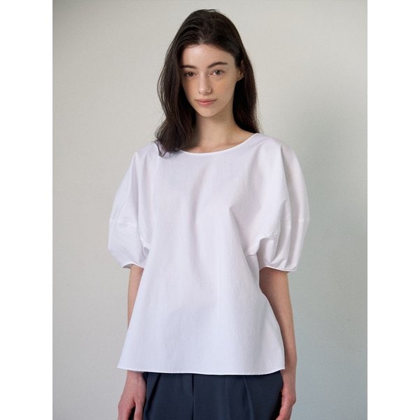 Raglan loose-fit ballon blouse_2color