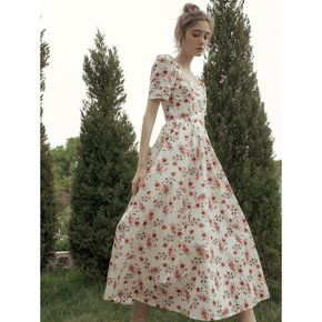 Pentagon neck line long dress