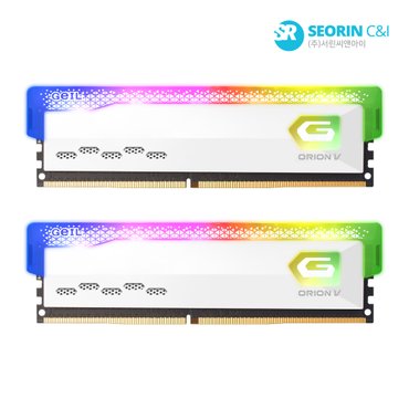 게일 [서린공식] GeIL DDR5-6000 CL38 ORION V RGB White 패키지 (32GB(16Gx2))