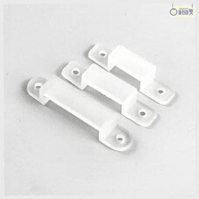 LED 조명 클립 스트립 네온 줄조명 고정 홀더 투명 실리콘 나사포함 A 10mm