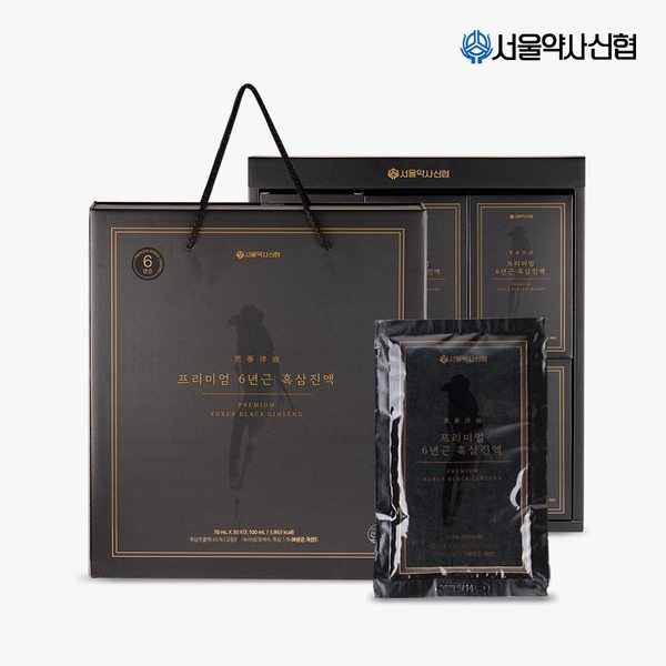 [서울약사신협] 프리미엄 6년근 흑삼진액 70g 30포
