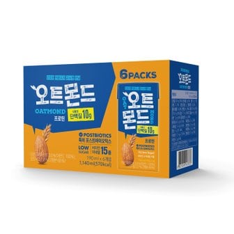 롯데칠성 오트몬드 프로틴 190ml X 6입