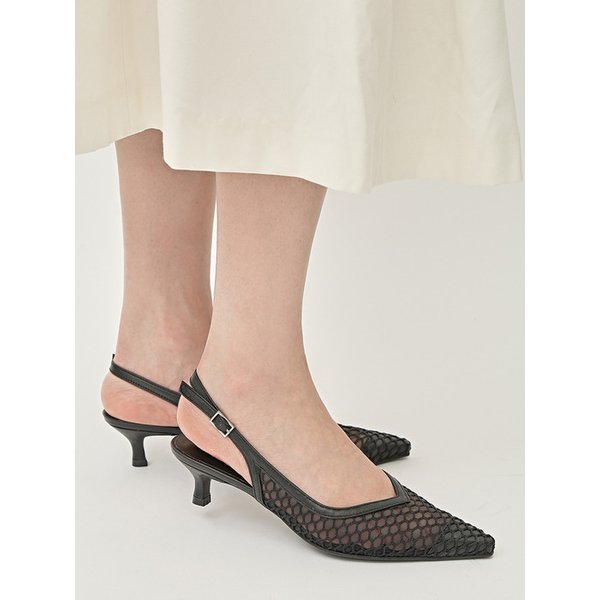 2046_1 Niva Mesh Slingback Heel 4cm