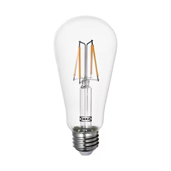 LUNNOM 룬놈 LED 전구 E26 150루멘 물방울모양 투명 따뜻한색/조명/스탠드/램프