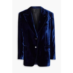 Velvet blazer 블루 1647597345944592