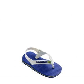 키즈 하바이아나스 HAVAIANAS 베이비 Brazil 플립플랍 쪼리 슬리퍼 - 마린 블루 9577765