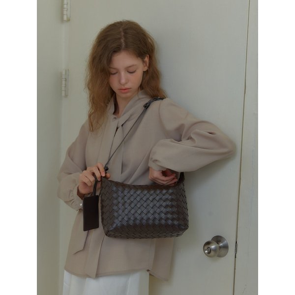 ANC WEAVING MESH MINI BAG_BROWN