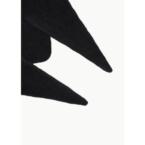 GCG 26FW No.347 Cashmere Silk Scarf, Black