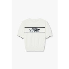 [지컷25S/S]레터링 하프 슬리브 니트(7255150103)