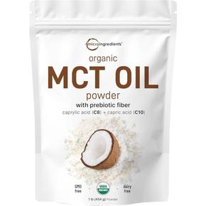 Micro Ingredients 마이크로인그리디언츠 O MCT 오일 파우더 프리바이오틱 화이버 454g