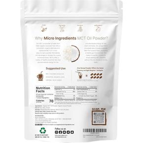 Micro Ingredients 마이크로인그리디언츠 O MCT 오일 파우더 프리바이오틱 화이버 454g