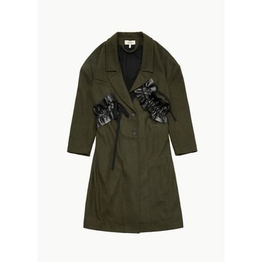 샵아모멘토 르네상스르네상스 24FW SHARIF COAT, GREEN