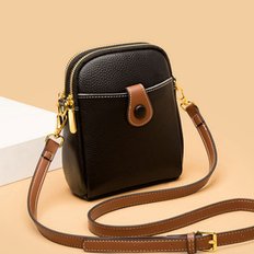  데일리 소가죽 미니 크로스백