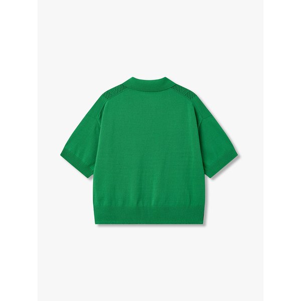 스트럭처드 카라 풀오버_그린 7116250403