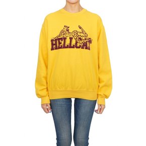 와일드동키 여성 기모 맨투맨 FG HELLCAT SUNFLOWER YELLOW W