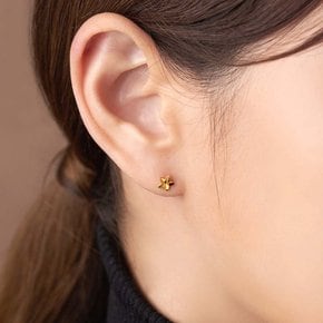 여자 순금 한쪽 미니 귀걸이 별 컷팅 24K 0.375g