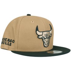 뉴에라 9Fifty Snapback Cap - NBA Chicago Bulls khaki braun