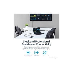 StarTech.com 회의용 테이블 AV 커넥티비티 BOX 매립형 충전 USB