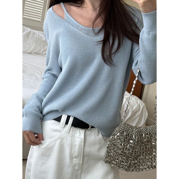 레이어드니트_Skyblue