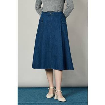 BCBG 올앤선드리 소프트데님스커트(A5S1S201)