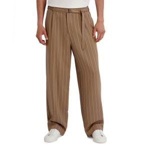 칼라거펠트 맨즈 스트라이프 Regular-Fit Removable 벨트 팬츠 - 탄 27254901 1388459