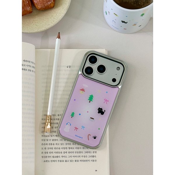 코지 윈터 실버 에폭시 범퍼 폰케이스 (에폭시/맥세이프글라스)