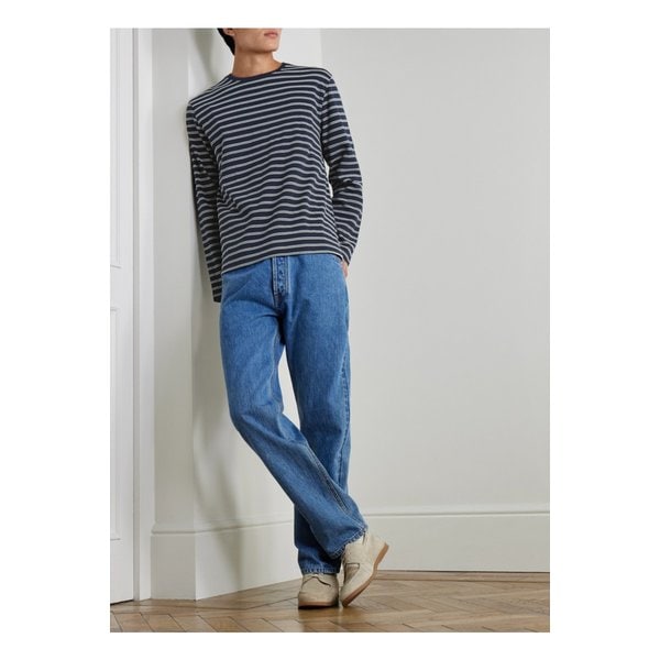 미스터 피 스트라이프 코튼 저지 티셔츠 46376663162890120