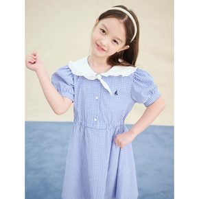 시어서커 깅엄체크 원피스  블루 (BI5471G06P)