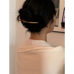 Dune metal hair pin_gold