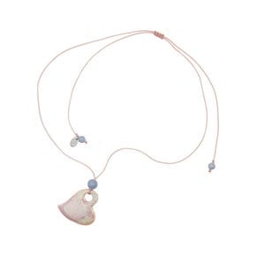 kindle ceramic necklace-pink