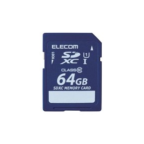 ELECOM SDXC 카드 64GB UHS-I 대응 class10 데이터 복구 서비스 첨부 MF-FSD064GC10R