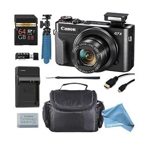 일본 캐논파워샷 Canon PowerShot g7 X Mark II 20.1 MP 4.2 X光学ズームデジタルカメラ 64 GBメ