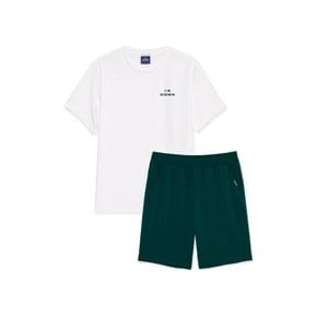 여름시원한 키즈 냉감 티+바지 상하의 셋트 JUM25M92 3컬러 아이스 우리아이 놀이터 공원 물놀이
