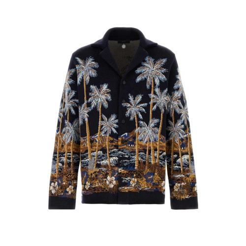 알라누이 스웨터 LMHY004E26KNI0024684 MIDNBLU Printed