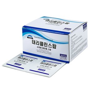 태리클린스왑 100매 일회용 알콜솜 에탄올 알콜스왑