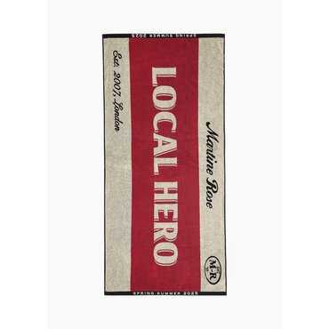 샵아모멘토 마틴로즈 25SS Local Hero Beach Towel, Red Cream