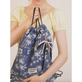 마스마룰즈 Gym sack string bag _ hawaii denim