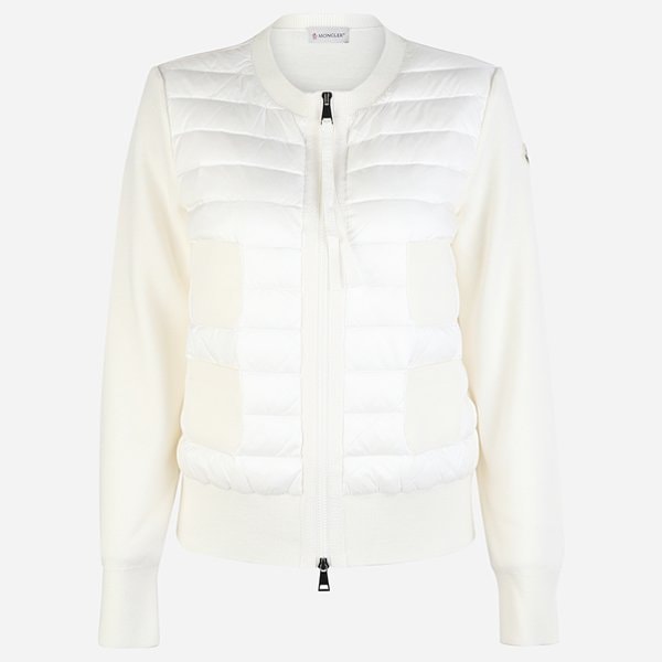 [시흥점] [몽클레어]5F 9B51000 A9018 034 여성 멀티 포켓 패딩 믹스 집업 화이트