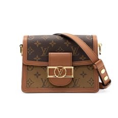 LOUIS VUITTON 루이비통 LV 미니 도핀 아이코닉 모노그램 BROWN