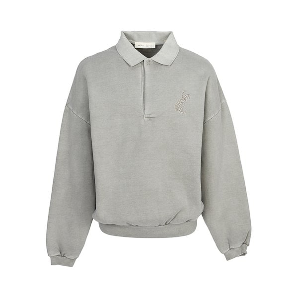 [부산점] 에센셜 남성 기모 맨투맨 192HO252041F SMOKE GREY