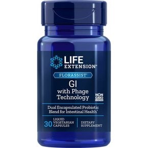 [해외직구]라이프익스텐션 플로라시스트 Gi 파지 테크놀로지 30베지캡슐 LifeExtension Florassist Gi with Phage Technology