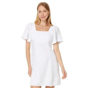 4675812 Madewell Square-Neck Mini Dress in 100% Linen