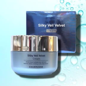 참존 실키 베일 벨벳 크림 50ml 아기피부 겉보속촉 피부장벽 민감러수분크림