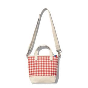 THE ALL OVER GINGHAM BUCKET - POPPY